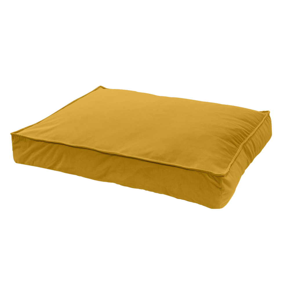 Madison Velours Lounge Cushion Geel L - 120 x 90 x 15 cm - afbeelding 1