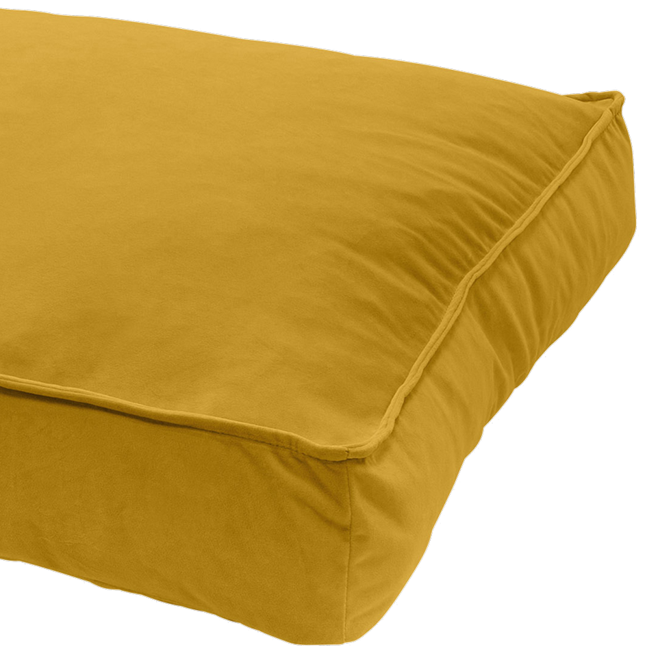 Madison Velours Lounge Cushion Geel L - 120 x 90 x 15 cm - afbeelding 2
