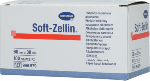 Hartmann Soft-Zellin Alcoholdeppers - Alcoholdoekjes voor Uierverzorging