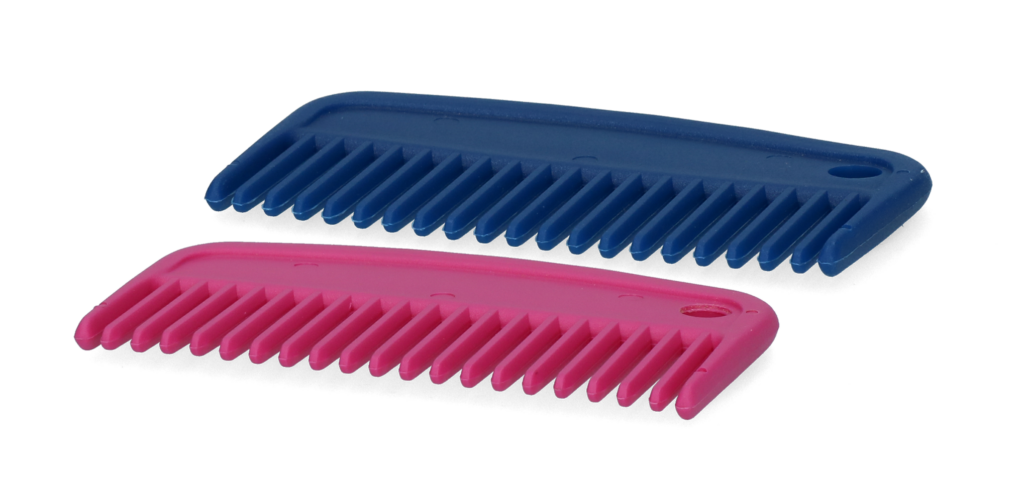 Manenkam 100 mm Roze Vplast - Voor het kammen van manen - afbeelding 2