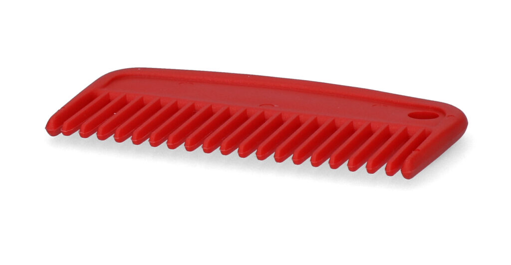 Vplast Manenkam 100 mm Rood voor Paarden en Pony's - afbeelding 2