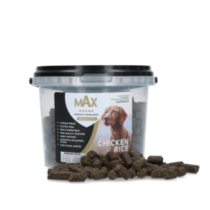 Max Adult Geperste Brokken Kip & Rijst 400 g - Volledig uitgebalanceerde voeding voor honden