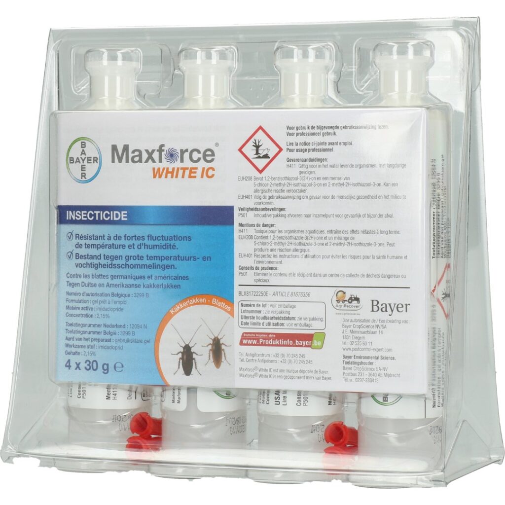 Maxforce White IC 4 x 30 g - Bestrijding van Kakkerlakken - afbeelding 6