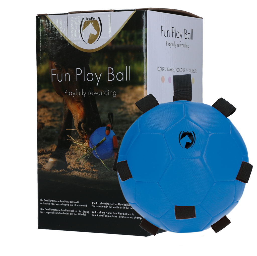 Excellent Horse Fun Play Ball Blauw - Duurzame speelbal voor paarden - afbeelding 1
