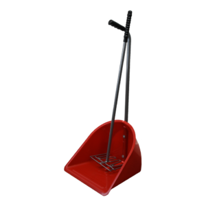 Mestboy Set Rood - Opraapbak 78 cm en Hark 85 cm voor Mestopruiming