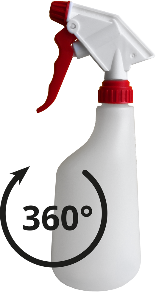 Mesto Trigger Sprayer 600 ml met 360° functie voor vloeistofspuiten - afbeelding 1