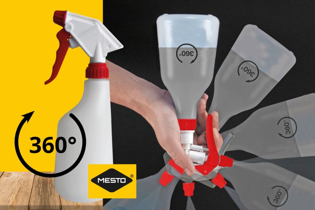 Mesto Trigger Sprayer 600 ml met 360° functie voor vloeistofspuiten - afbeelding 2