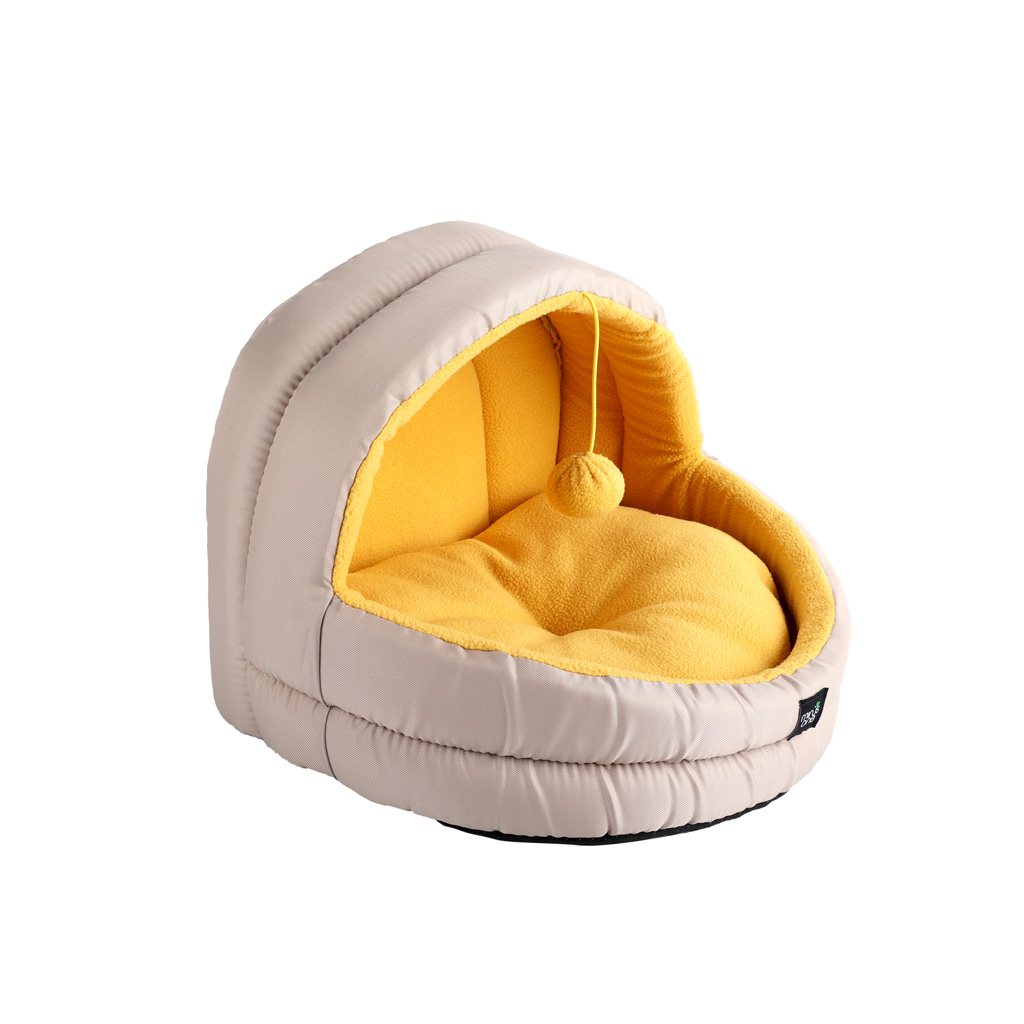 Minus One Hideaway Cat Cave Geel - Duurzame Katten 'Grot' - afbeelding 1