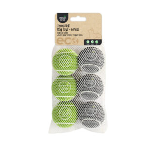 Minus One Bouncy Tennis Ball Dog Toys 6-pack - Speelgoed voor Honden