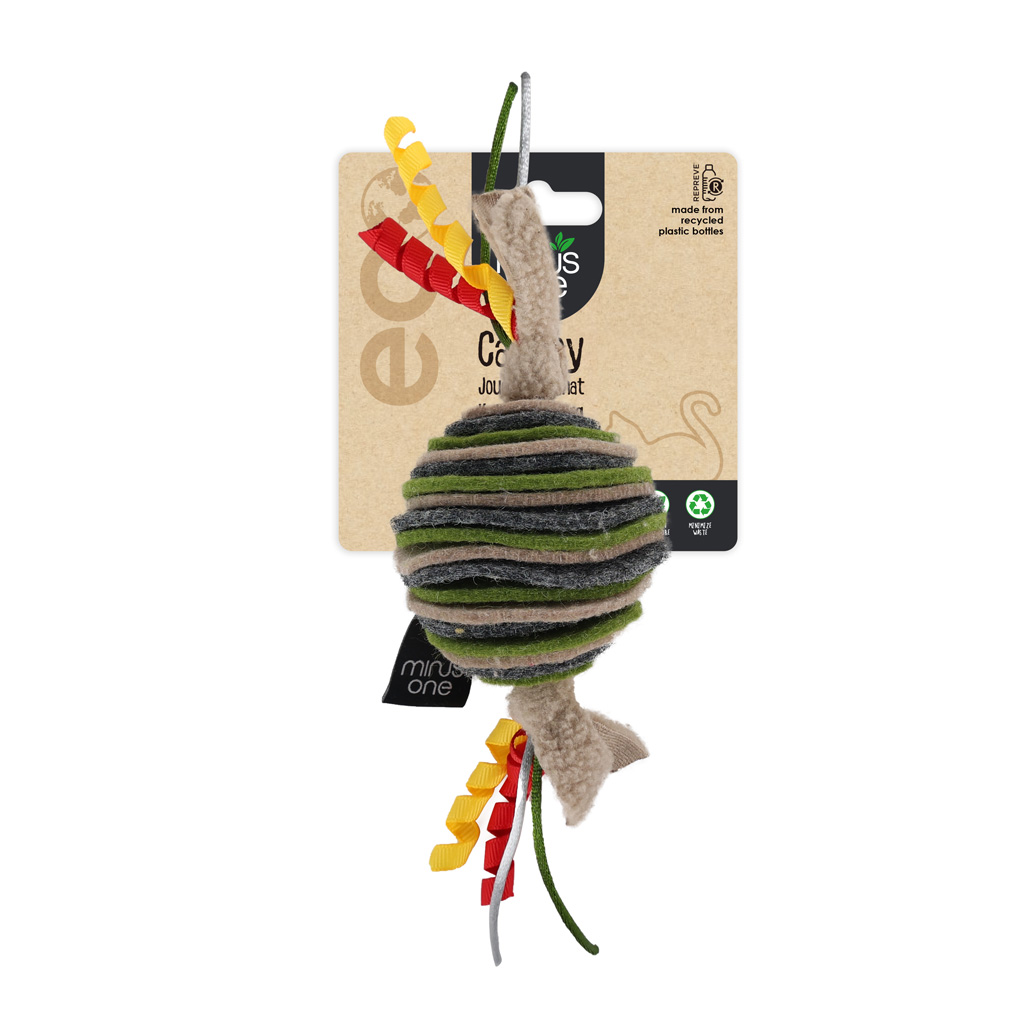 Minus One Classic Felt Cat Toys Ball - Set van duurzame kattenspeeltjes