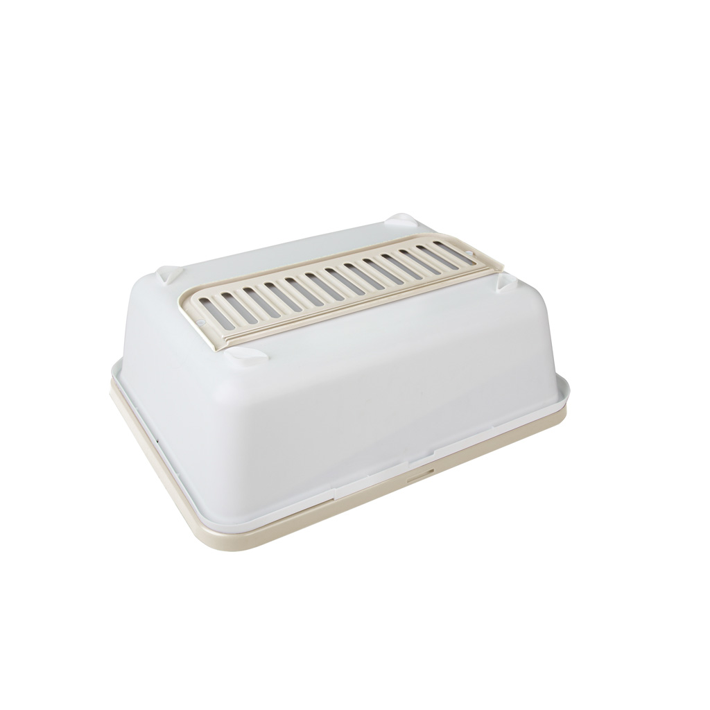 Minus One Cat Litter Box S Sand - Duurzame kattenbak van gerecycled plastic - afbeelding 2