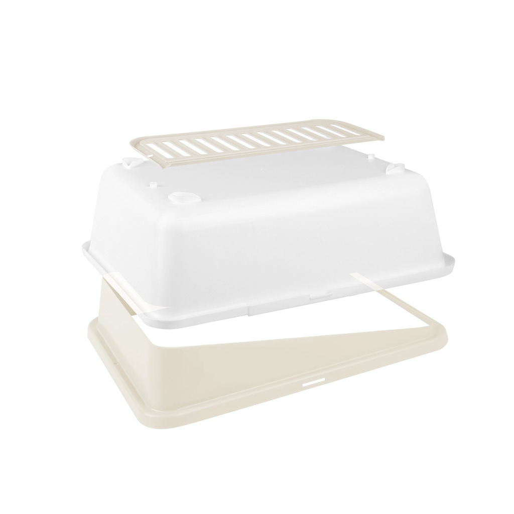Minus One Cat Litter Box S Sand - Duurzame kattenbak van gerecycled plastic - afbeelding 3