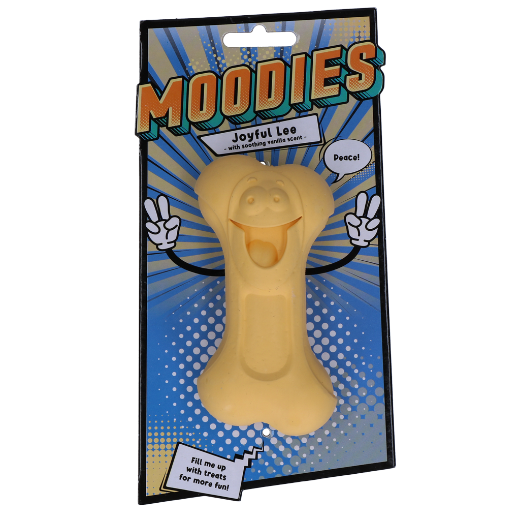 Moodies Joyful Lee kauwbot met vanille geur, natuurlijk rubber - afbeelding 1