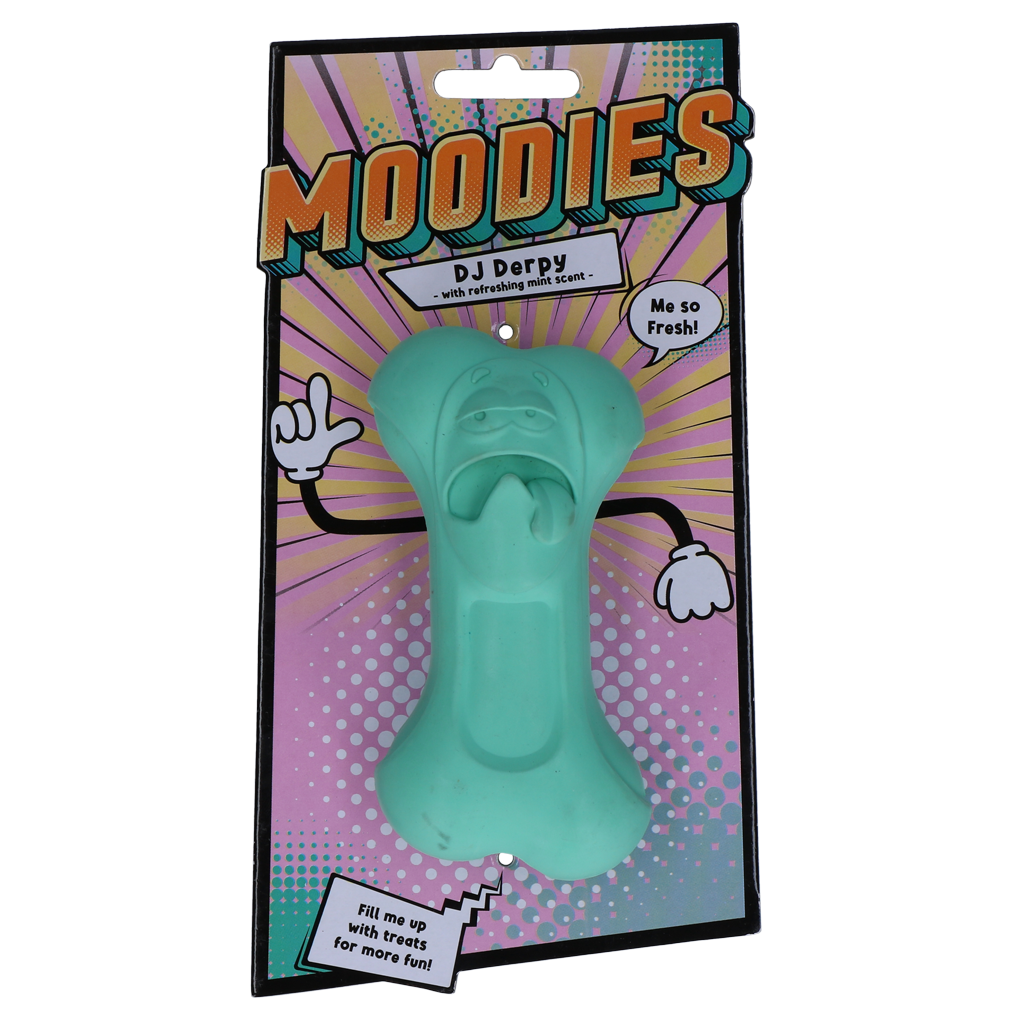 Moodies DJ Derpy Kauwbot met Muntgeur - Natuurlijke Rubber - afbeelding 1