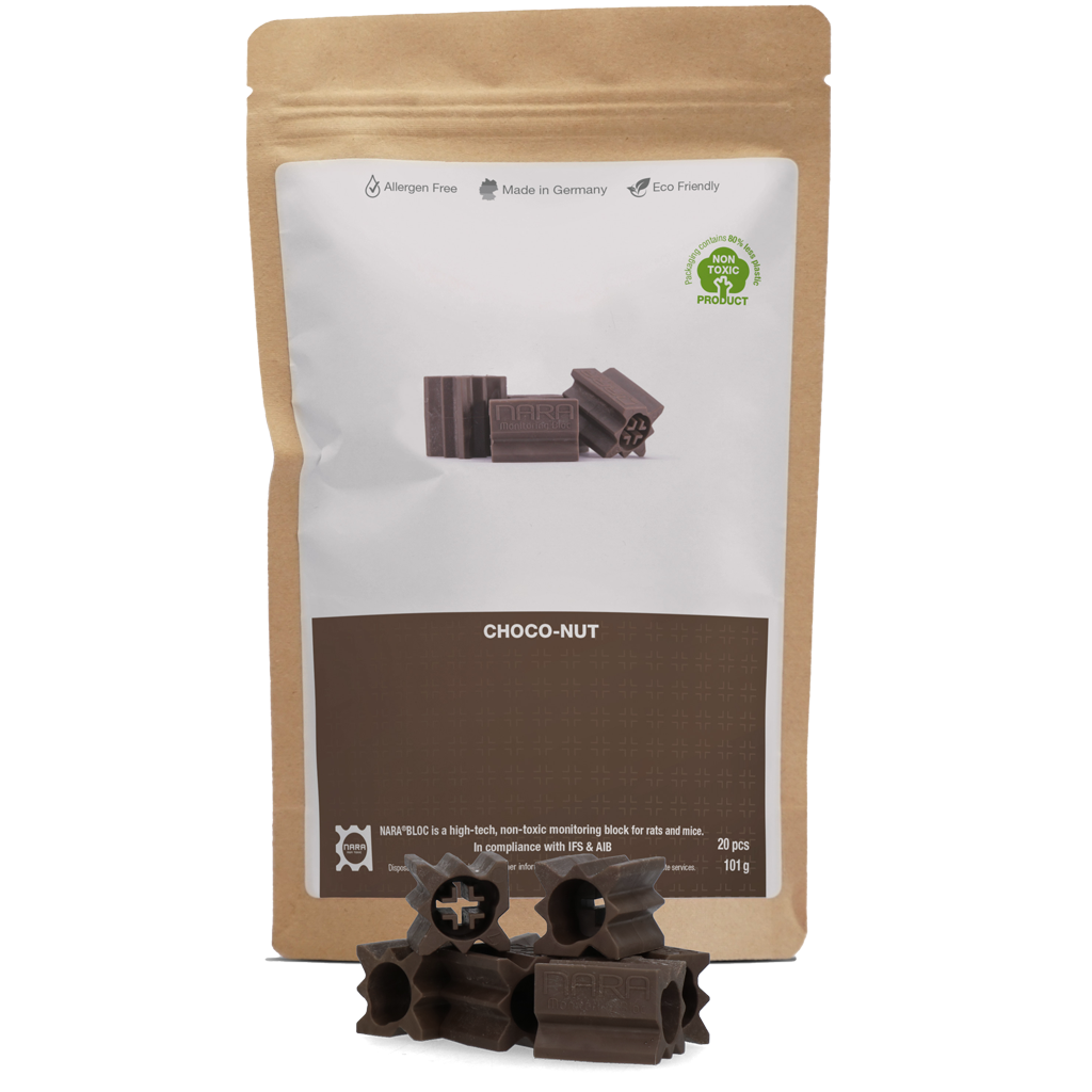 NARA Bloc Chocolade - Lokmiddel voor muizen en ratten - afbeelding 1
