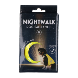 Nightwalk Safety Vest Geel M - Reflecterend Veiligheidsvest voor Honden