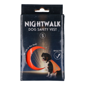 Nightwalk Safety Vest Oranje S - Reflecterend Veiligheidsvest voor Honden