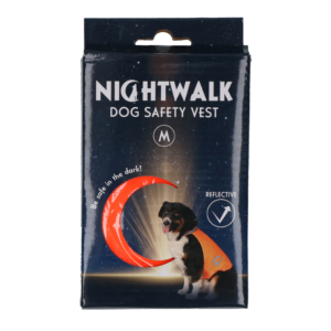 Nightwalk Safety Vest Oranje M - Reflecterend Veiligheidsvest voor Honden