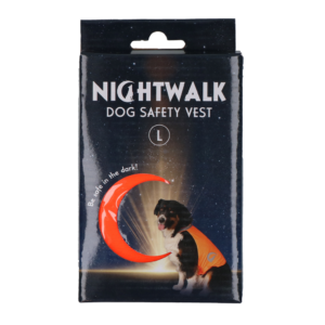 Nightwalk Safety Vest Oranje L - Reflecterend Veiligheidsvest voor Honden