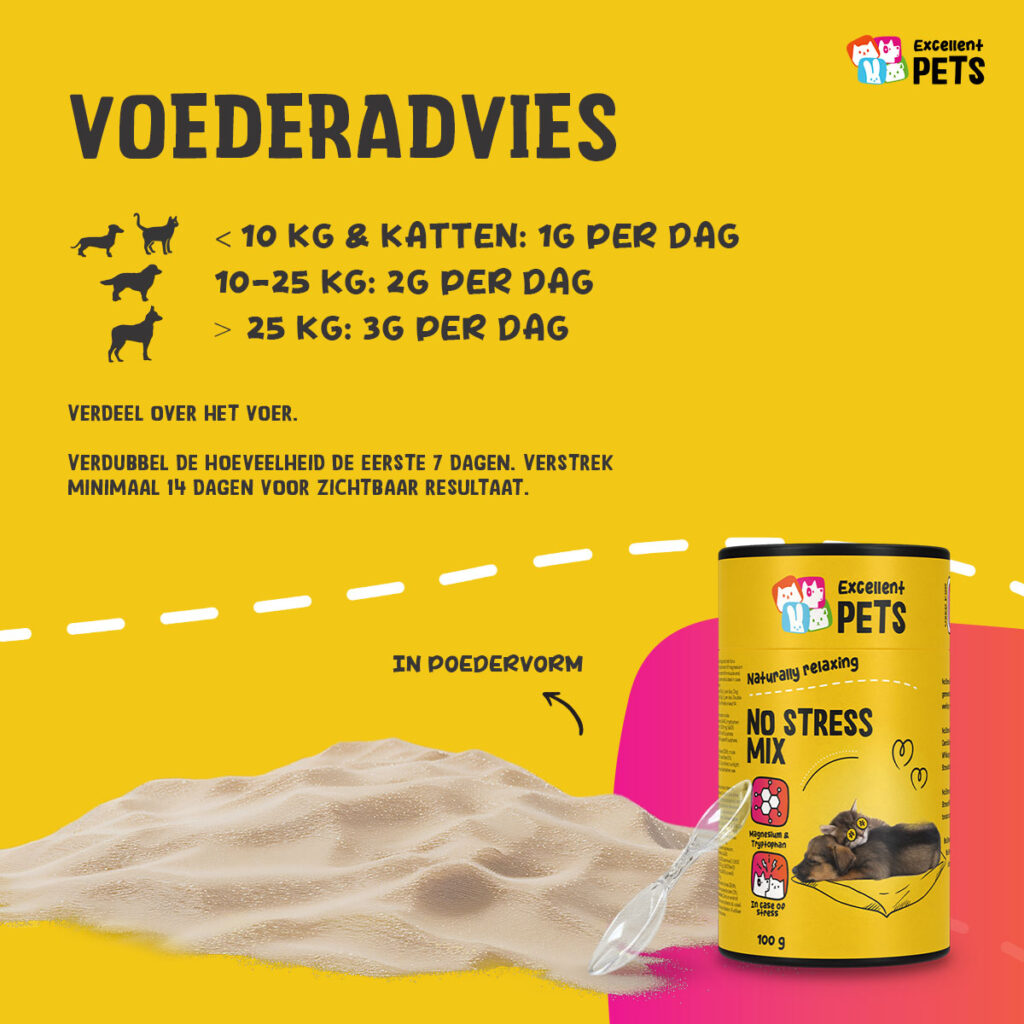 Excellent Pets No Stress Mix 100 g - Rustgevend voor Honden en Katten - afbeelding 3