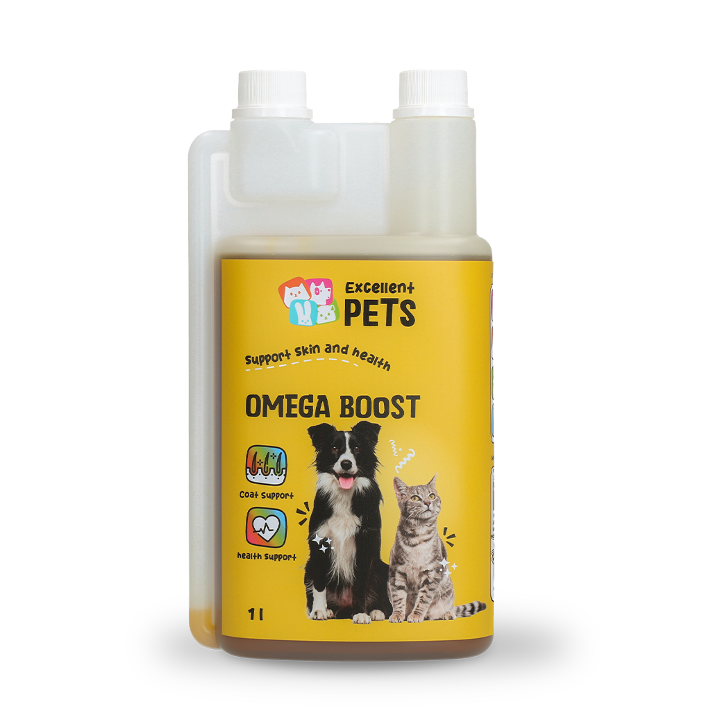 Excellent Pets Omega Boost 1 l - Vloeibaar Supplement voor Huisdieren - afbeelding 1