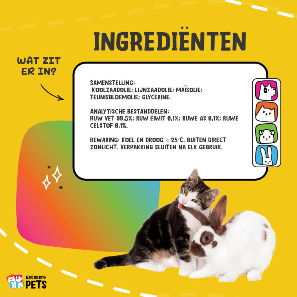 Excellent Pets Omega Boost 1 l - Vloeibaar Supplement voor Huisdieren - afbeelding 4