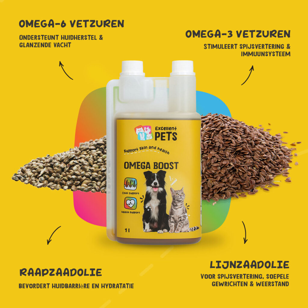Excellent Pets Omega Boost 1 l - Vloeibaar Supplement voor Huisdieren - afbeelding 5