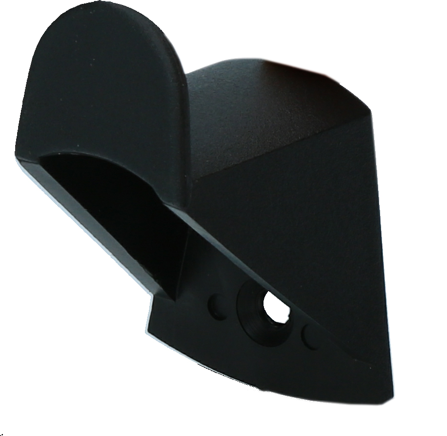 Ophanghaak Zwart Vplast - 3,5 x 3 cm voor Halsters en Dekens - afbeelding 1