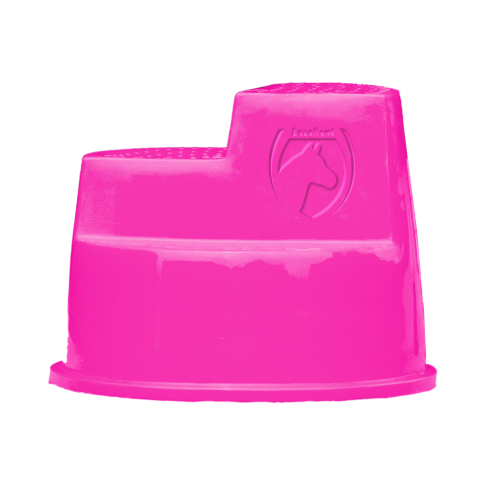 Excellent Horse Opstaphulp 3 Treden Roze - Veilig en Multifunctioneel - afbeelding 1