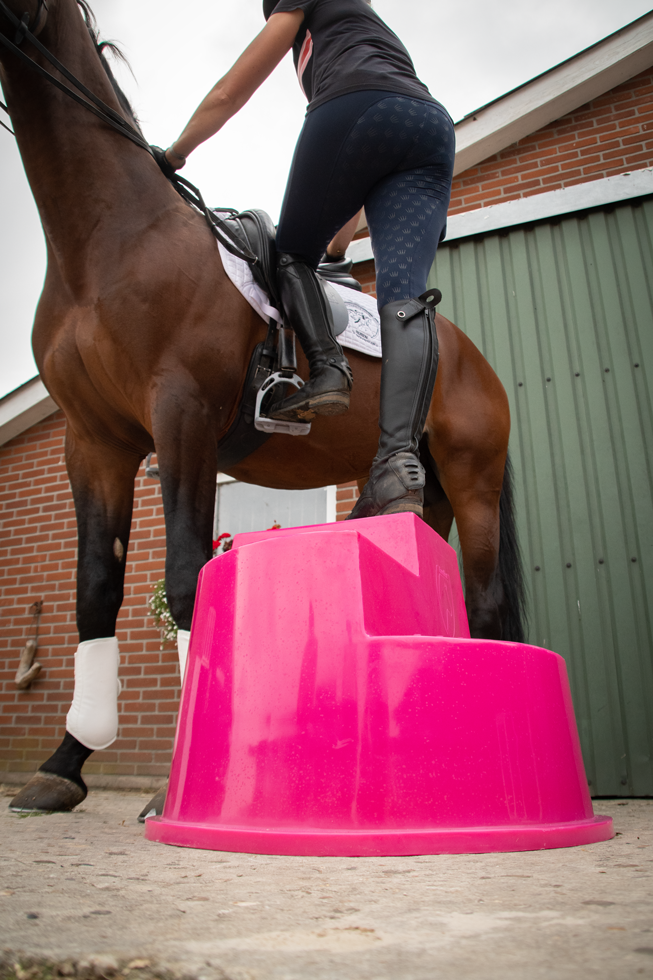 Excellent Horse Opstaphulp 3 Treden Roze - Veilig en Multifunctioneel - afbeelding 5