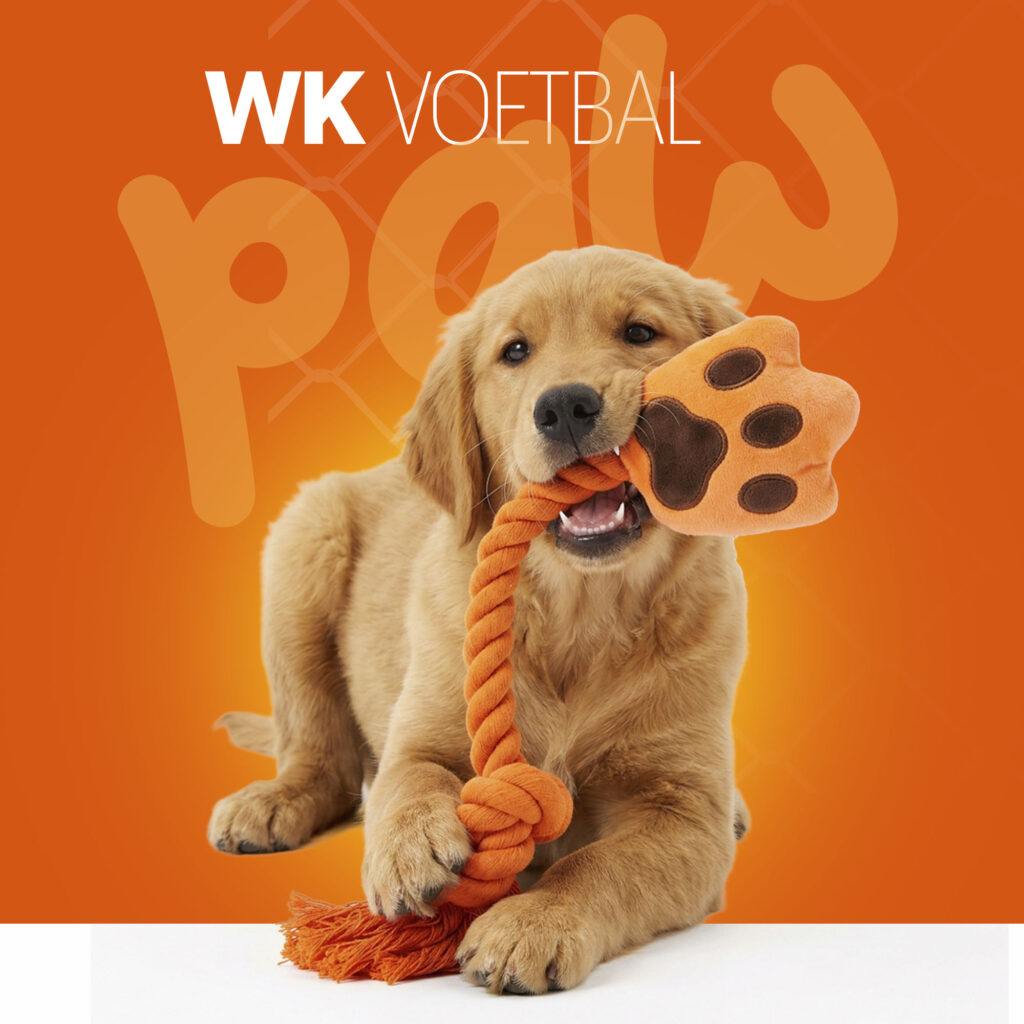 Oranje WK High Five - Speelgoed voor Honden van Hofman Animal Care - afbeelding 2