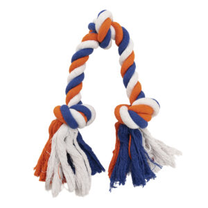 Oranje Flostouw Rood-Wit-Blauw - Sterk Hondenspeelgoed voor Actieve Honden