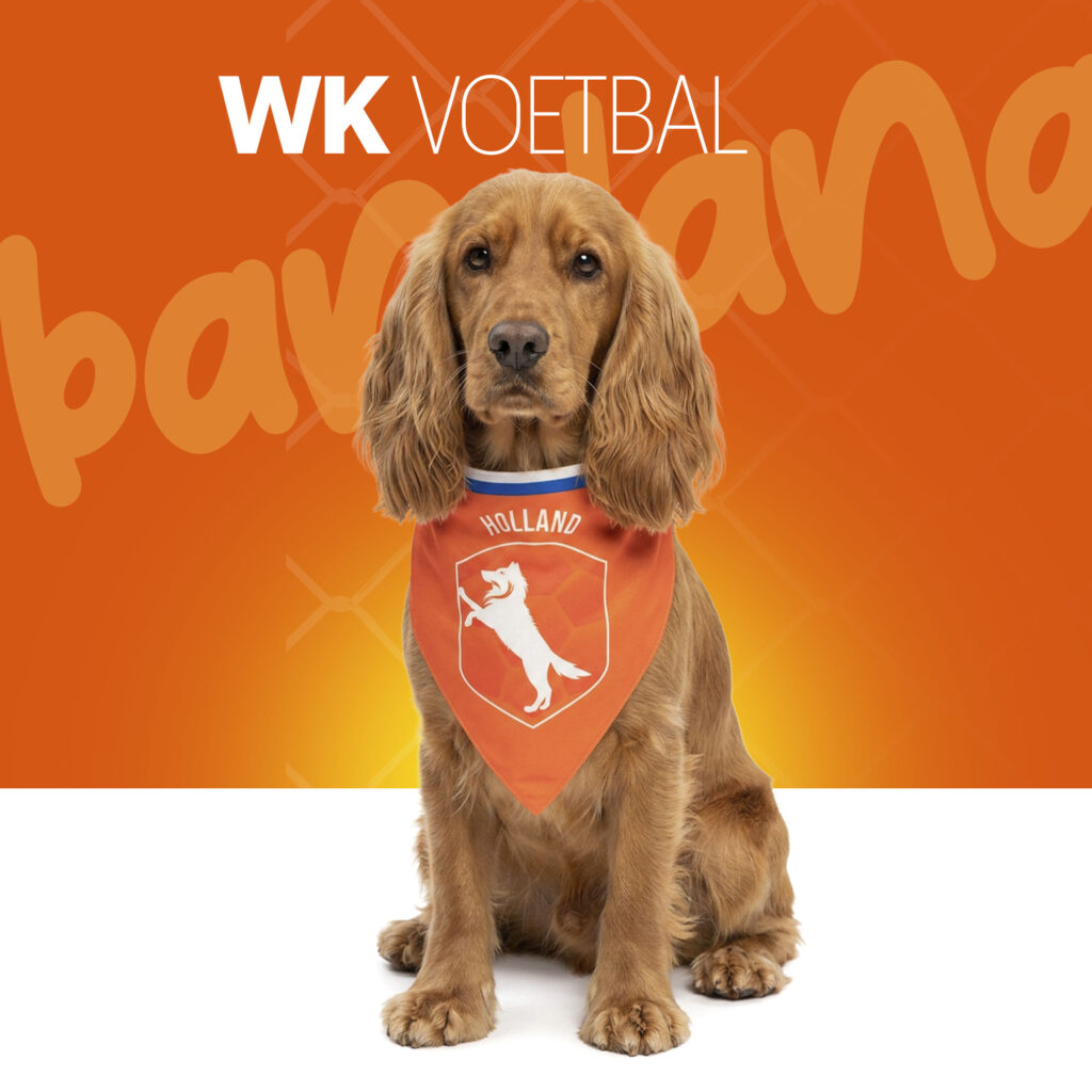 Oranje Bandana Holland M - Hofman Animal Care - afbeelding 2