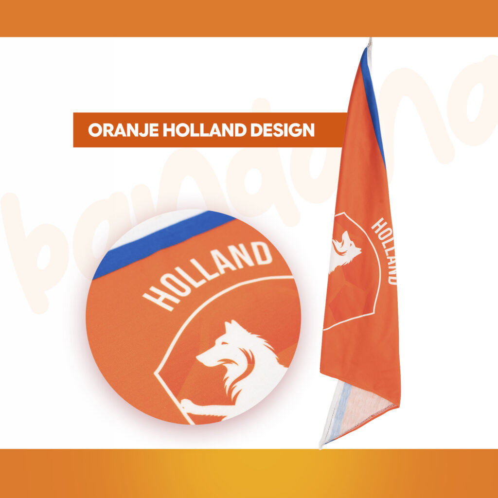 Oranje Bandana Holland M - Hofman Animal Care - afbeelding 3