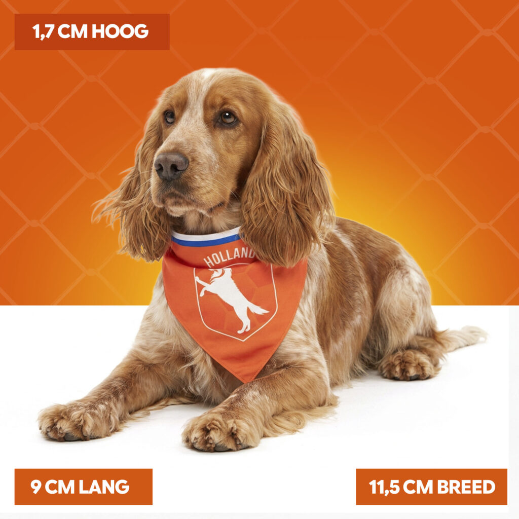 Oranje Bandana Holland M - Hofman Animal Care - afbeelding 4