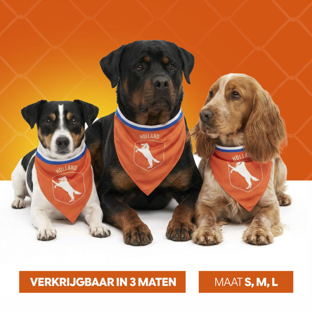Oranje Bandana Holland M - Hofman Animal Care - afbeelding 6