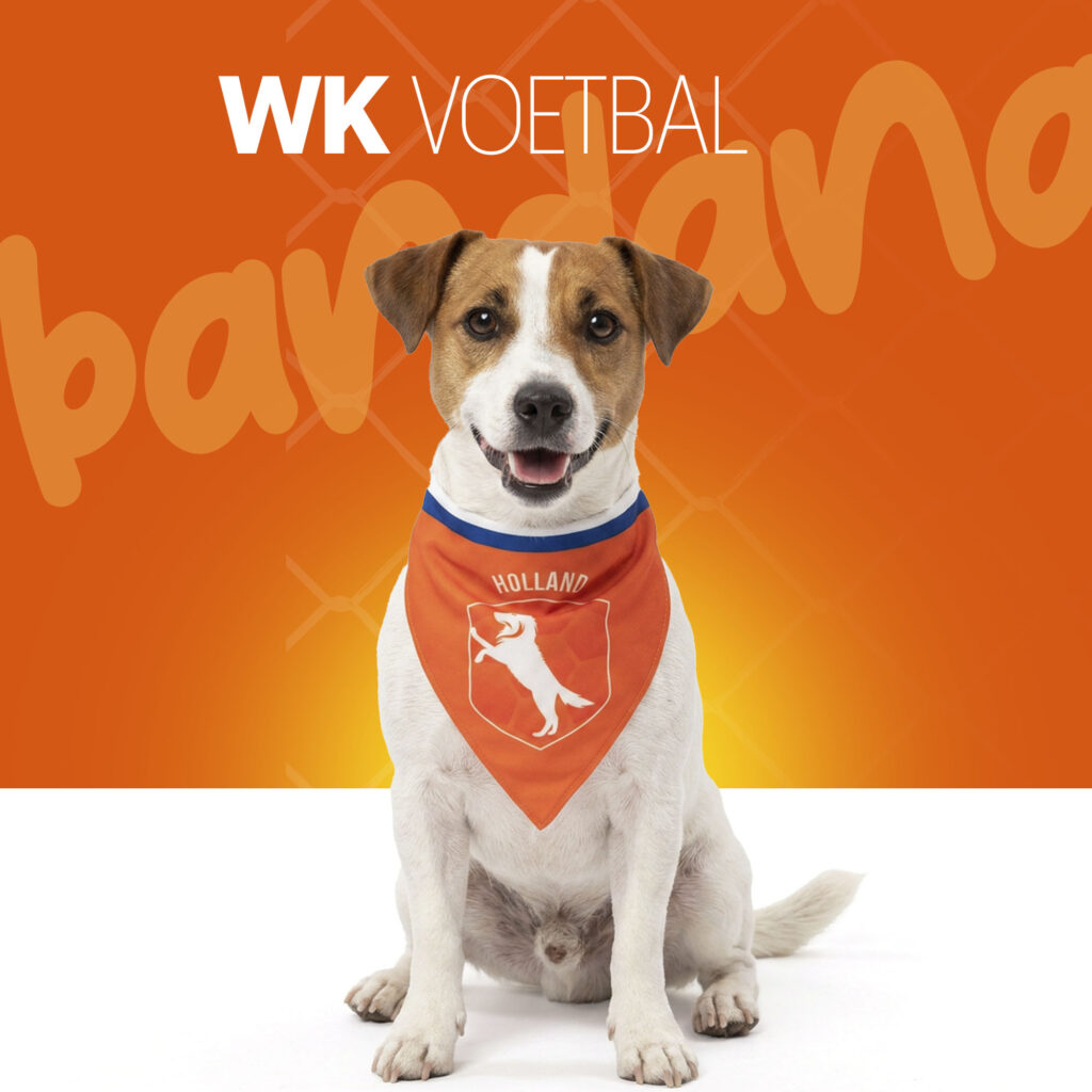 Oranje Bandana Holland S - Hofman Animal Care - afbeelding 2
