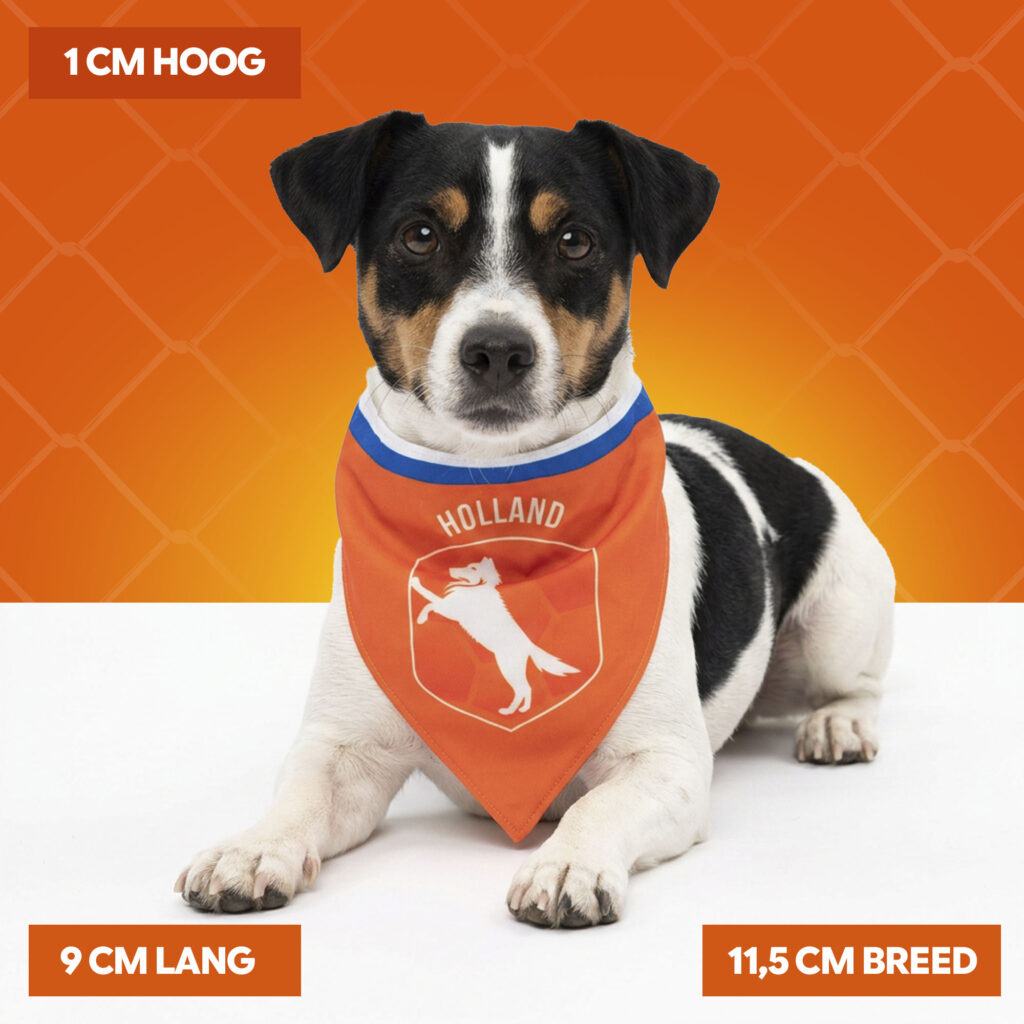 Oranje Bandana Holland S - Hofman Animal Care - afbeelding 4