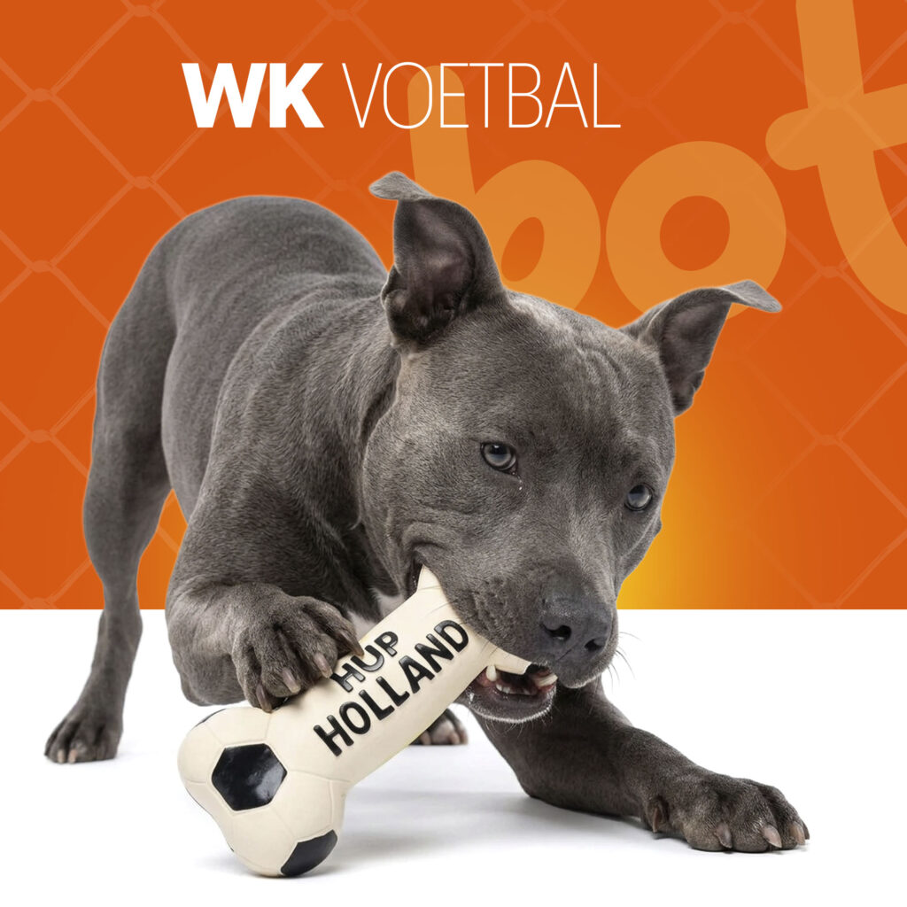 Oranje Latex Hondenspeeltje Bot - Hofman Animal Care - afbeelding 2