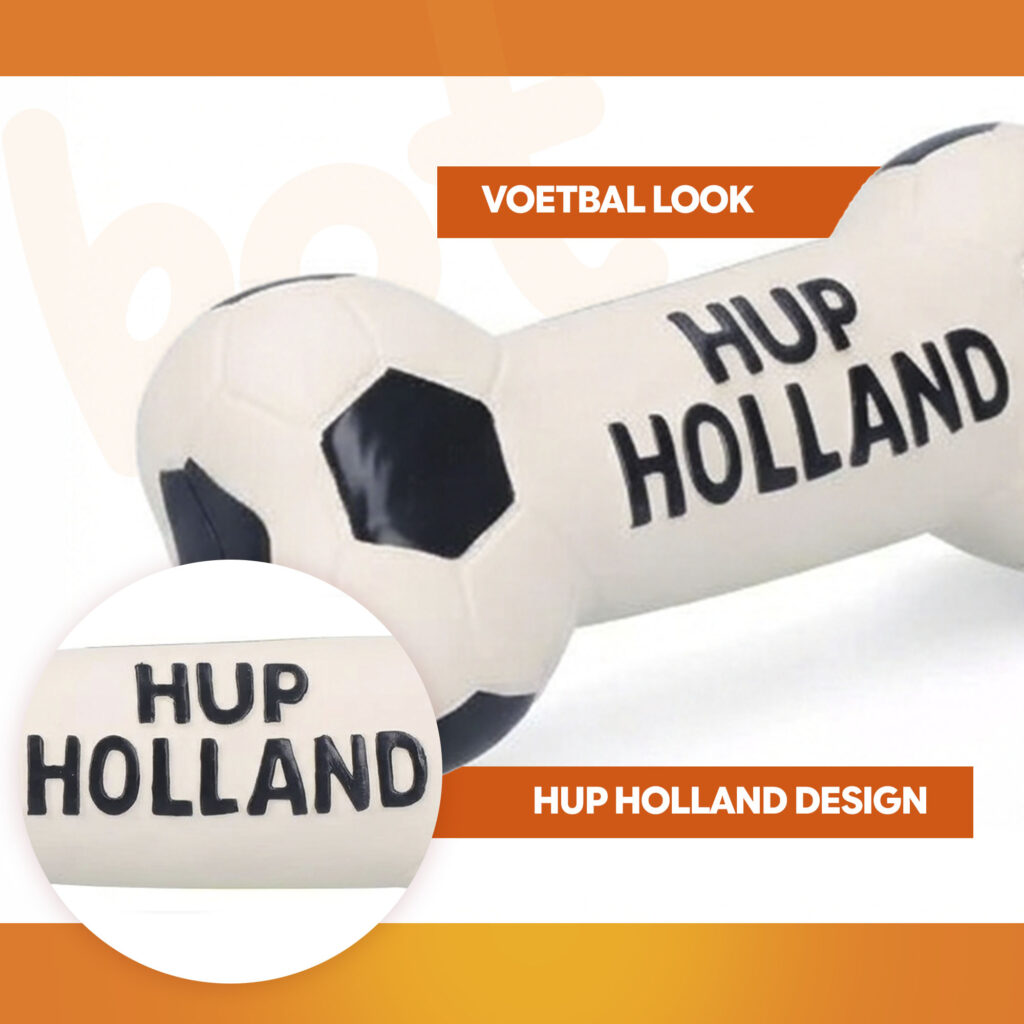 Oranje Latex Hondenspeeltje Bot - Hofman Animal Care - afbeelding 5