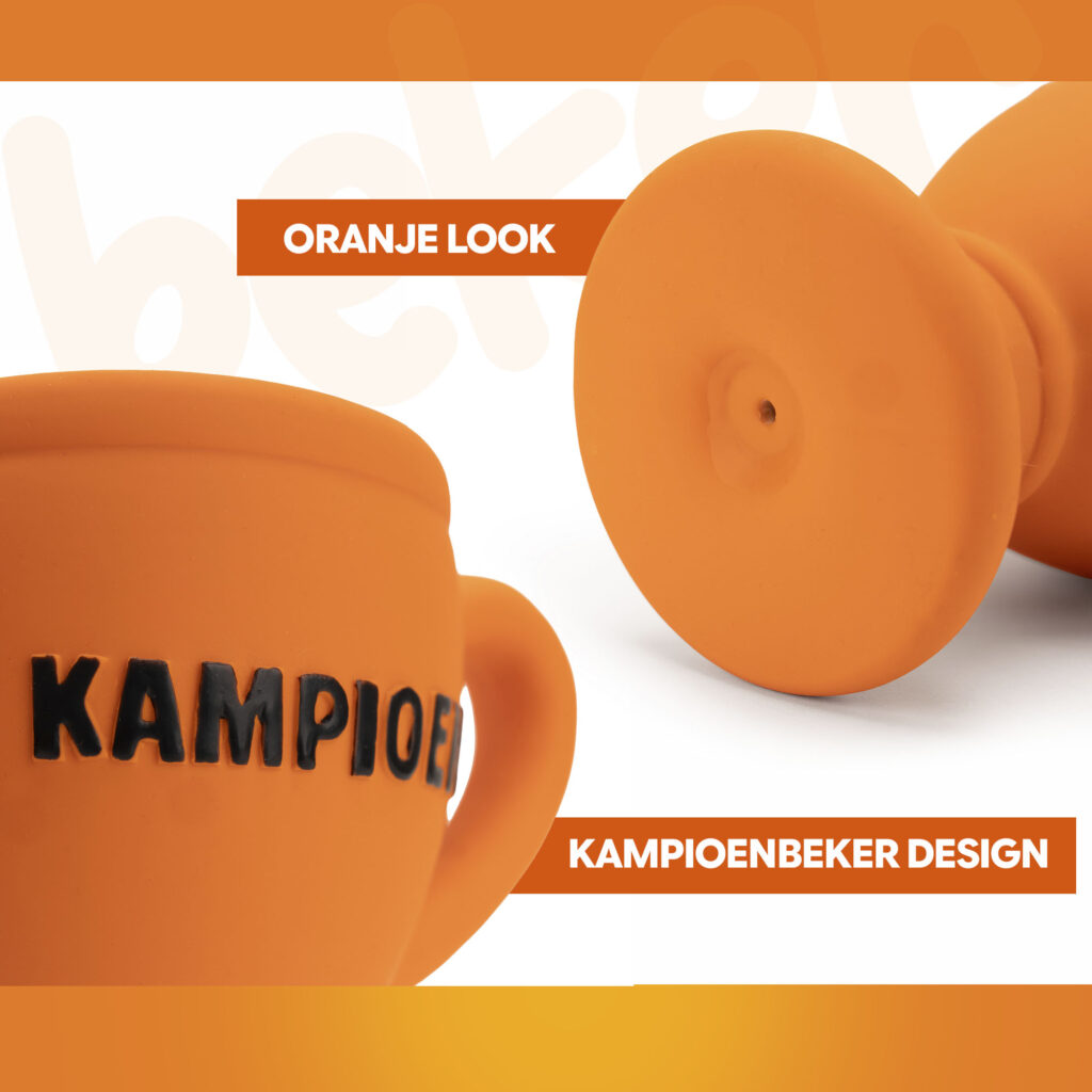 Oranje Latex Hondenspeeltje WK Beker - Hofman Animal Care - afbeelding 5