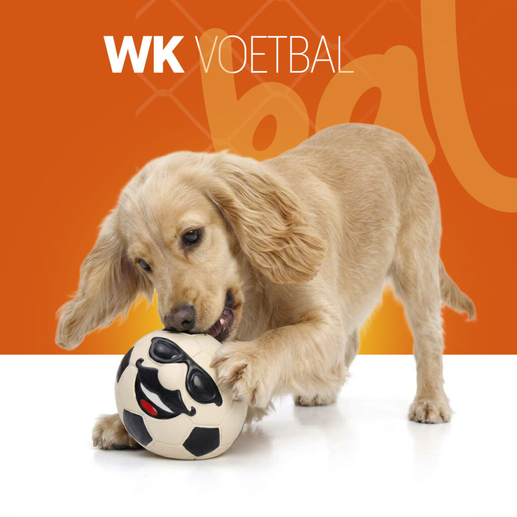 Oranje Mr WK Soccer M - Hondenspeeltje van Hofman Animal Care - afbeelding 2