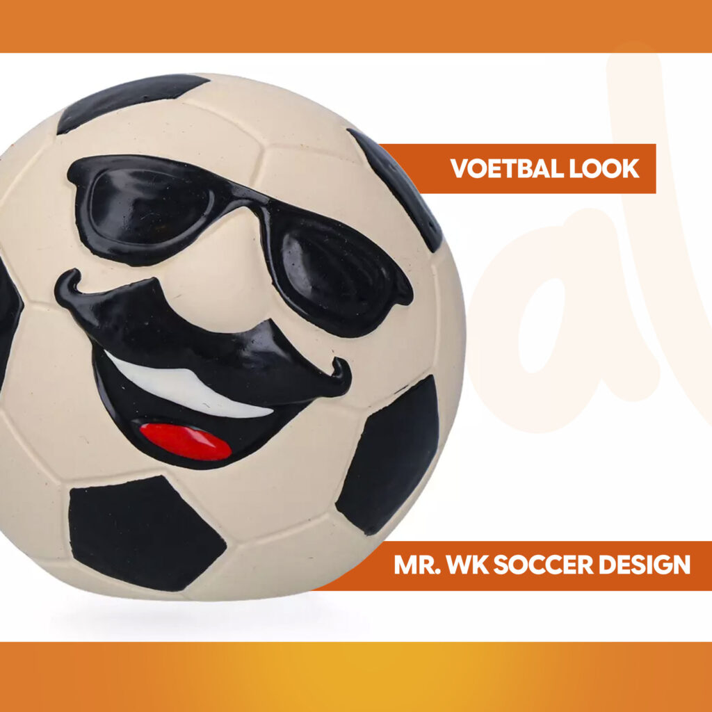 Oranje Mr WK Soccer M - Hondenspeeltje van Hofman Animal Care - afbeelding 3