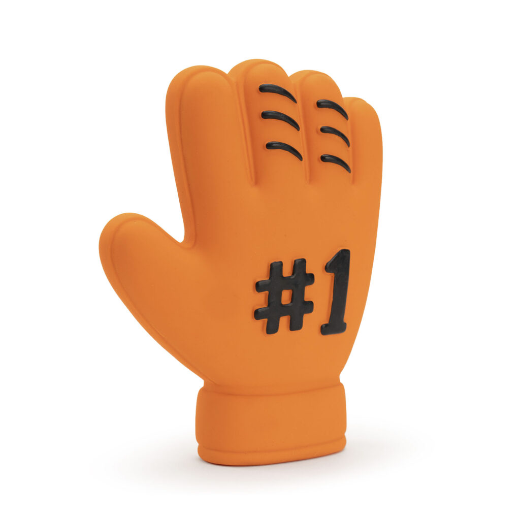 Oranje Latex Hondenspeelgoed WK Handschoen - Hofman Animal Care - afbeelding 1