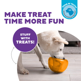 Outward Hound Orbee-Tuff Snoop L Oranje - Interactief Traktatiespeeltje - afbeelding 3