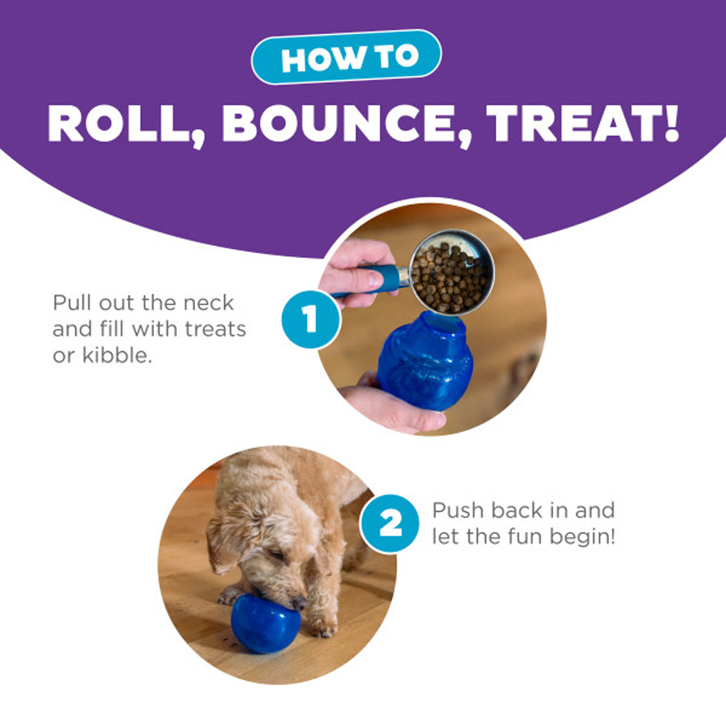 Outward Hound Orbee-Tuff Snoop M Blauw - Interactief Traktatiespeeltje - afbeelding 4