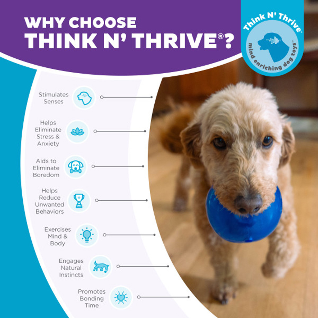Outward Hound Orbee-Tuff Snoop M Blauw - Interactief Traktatiespeeltje - afbeelding 6