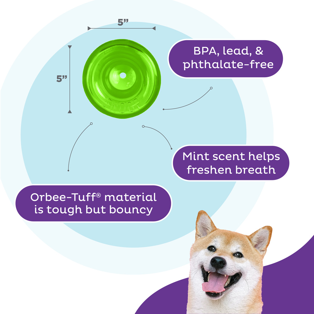 Outward Hound Orbee-Tuff Snoop L Groen - Interactief Traktatiespeeltje - afbeelding 5