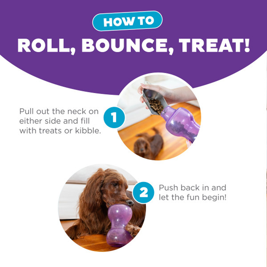 Outward Hound Double Snoop Paars - Interactief Traktatiespeeltje voor Honden - afbeelding 4