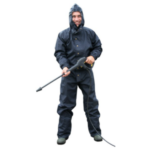 Was- en reinigingsoverall met capuchon XXXL Donkerblauw - Kerbl